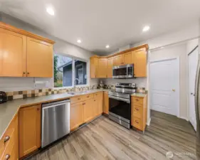 Kitchen features new appliances