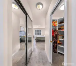 Walk-in closet + additional closet space