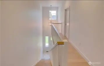 The door at the end is one of the two ensuites upstairs.