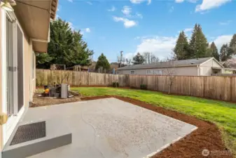 Large Fenced Backyard