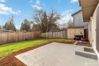 Large Fenced Backyard