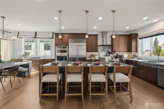 Picture of Kitchen and Dining is from Model Home.  For illustration purposes.  Colors and finishes may vary.