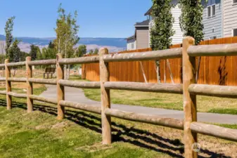 Perimeter fencing around entire community