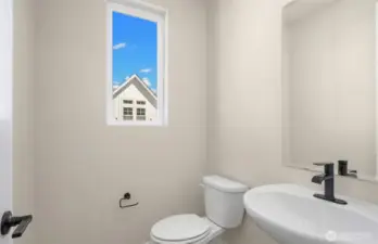 Main floor powder room