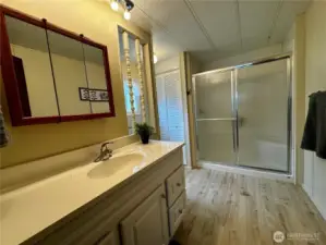 Primary bathroom.