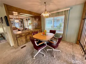 Formal dining area.
