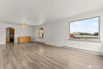 Newly painted Living / Ding Room area.