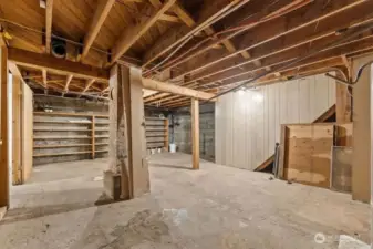 Plenty of room for hobbies and storage areas