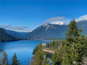 Stunning view of Lake Cushman!