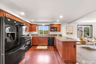 Lots of light, nice windows looking out to your back yard, open living layout on the main floor.