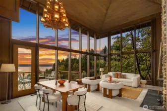 Established Fir and Cedar trees surround the property creating a serene view.
