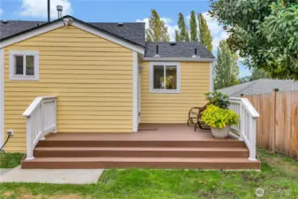 Finally, the back deck.  This is your nearly level entry point.