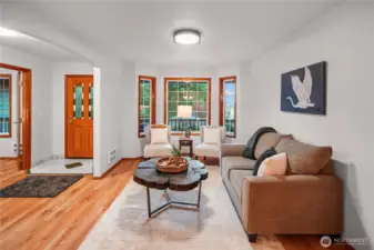 Open living room just off the front entry offers a welcoming space with great flow for everyday living.