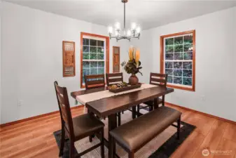 Formal dining room conveniently located off the kitchen and front living space. Ideal for hosting and everyday living.