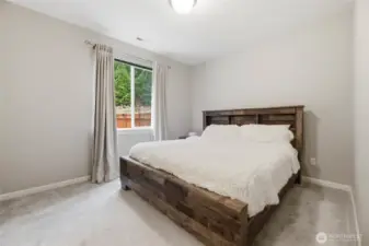 Main floor bedroom in separate apartment