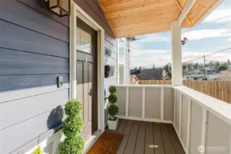 Cozy morning vibes at your front entry