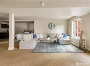 Basement family room or guest quarters