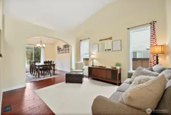 One of two living areas