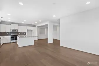 Living room to kitchen