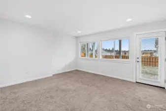 Lower level rec/family/bonus room