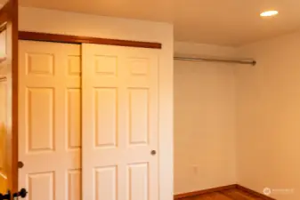 Closet in bedroom