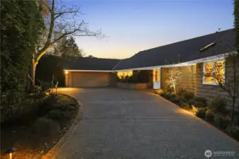 Formal entrance.  This home lives like a rambler, but there is a bedroom and bathroom upstairs and down.