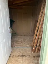 Shed in back yard