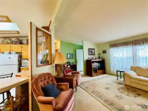 Living room from primary bedroom