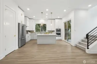 Main floor living. Features and finishes may vary. For marketing use only