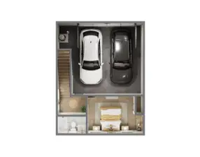 Guest Suite on Lower level. 9 ft Ceiling. Features and finishes may vary  For marketing use only