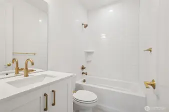 Bedroom suite bathroom/Upper level- Features and finishes may vary. For marketing use only