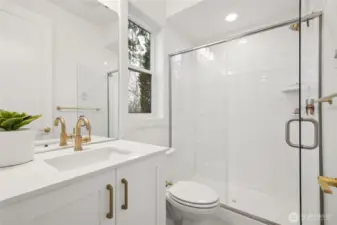 Guest bathroom - 9 foot ceiling. Features and finishes may vary.  For marketing use only