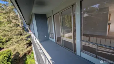 Large balcony to enjoy your morning cup or sundowners in the evening.