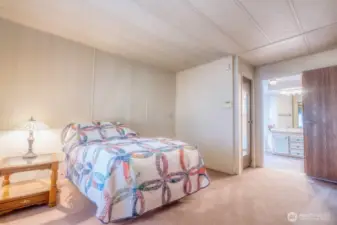 Large primary with deep walk-in closet.