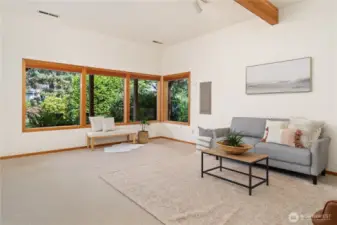 Spacious bonus room.