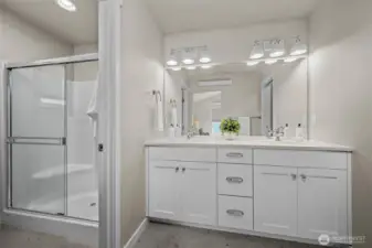 Primary Bath with walk-in closet