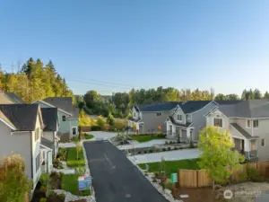 Private enclave of 5 homes-all complete. Move in and enjoy, with no noisy construction!