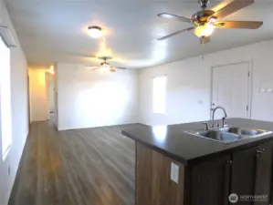 Kitchen to Living Room View