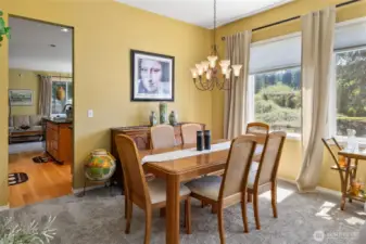 Formal Dining room, so much natural light coming in.