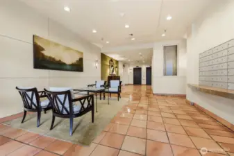 Building Lobby. There is also a package locker next to the concierge office.