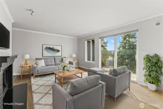 Third floor views, freshly painted throughout