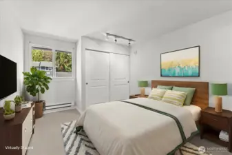 Primary Bedroom with new carpert