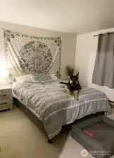 Primary. Bedroom. Previous listing photo from seller. Both bedrooms are good size!