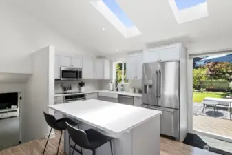 Skylights keep this space bright!
