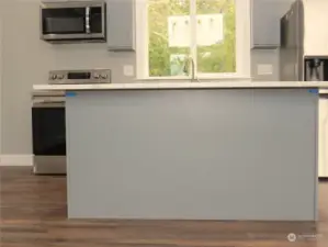 FOR ADDITIONAL PREP SPACE THERE IS ISLAND SEATING!