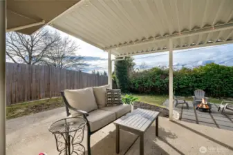 Covered back patio