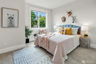 Second bedroom on the upper level.