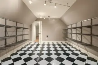 Upper level storage room is perfect for all your storage needs and has easy access to garage