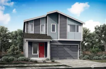 Image is a digital rendering of Elevation A for Whidbey Plan. Exterior colors may vary. See Site Agent for details.