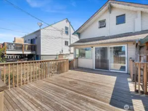 Step outside to a large, entertainment-ready deck that looks out over the backyard—an ideal spot for hosting friends, soaking up the sun, or creating your own outdoor retreat.